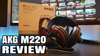 Video thumbnail for AKG M220 Professional Studio headphones REVIEW by JoelsterG4K