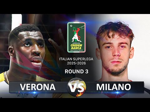 Verona vs Milano | Italian Volleyball SuperLega 2025/2026