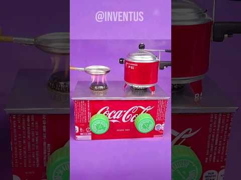 DIY Mini STOVE Appliance made Soda Cans | Miniature Food