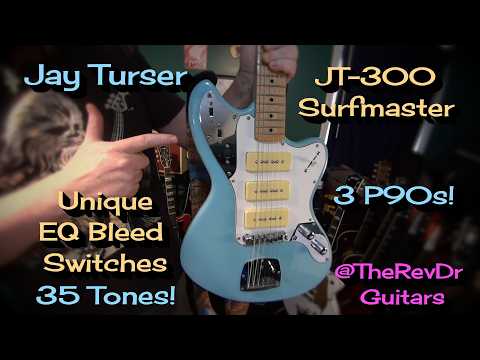 Jay Turser Surfmaster *PRO SETUP & SHIELDED*2000s - Powder Blue image 10