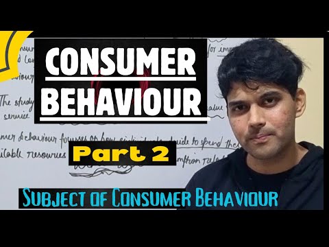 Consumer Behaviour Introduction And Definition Part 1 For All Universities BBA MBA