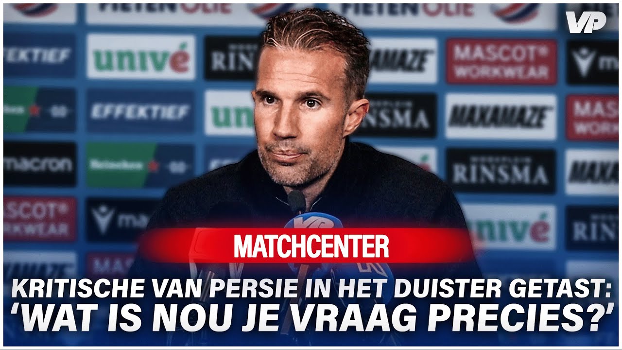 Thumbnail for article: Kritische Van Persie in het duister getast: 'Wat is je vraag precies?'