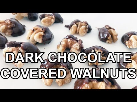 Dark Chocolate Covered Walnuts 🌰 | CookThink