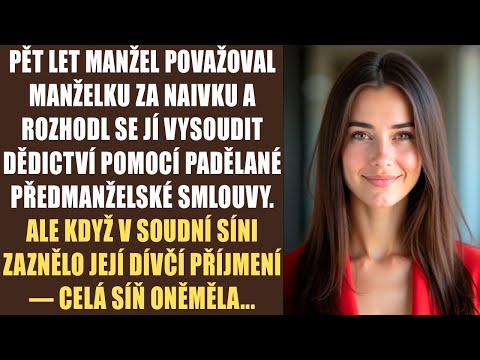 Pět let manžel považoval manželku za naivku a rozhodl se jí vysoudit dědictví pomocí padělané...