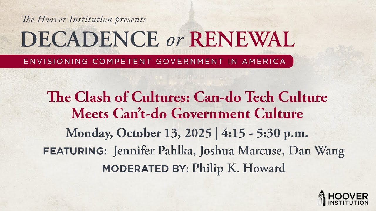 The Clash of Cultures: Can do Tech Culture Meets Can’t do Government Culture