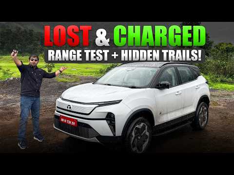 Tata Harrier EV Real-World Range Test | Off-Road, Waterfalls & Zero Battery!