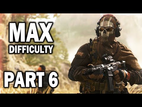 CALL OF DUTY MODERN WARFARE 2 MAX DIFFICULTY Walkthrough Gameplay Part 6 - GHOST FACE (COD Campaign)