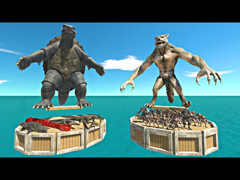 Werewolf Evolution Coliseum Challenge | Gamera + Reptiles vs Werewolf  Team - ARBS