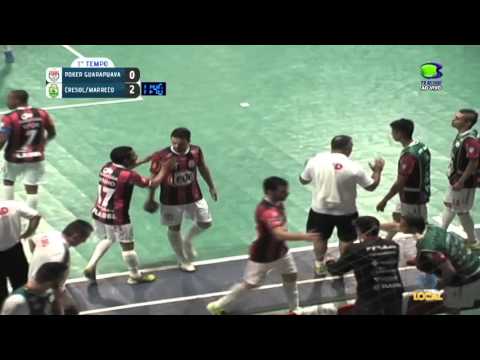 POKER GUARAPUAVA ÓLEO LEVE FUTSAL X CRESOL MARRECO FUTSAL 3º JOGO QUARTAS DE FINAL