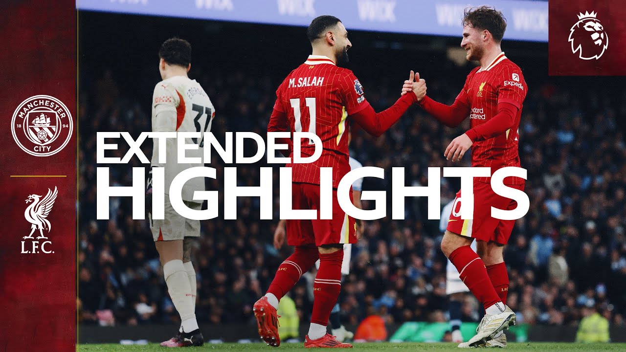 Extended Highlights: Manchester City 0-2 Liverpool | Salah & Szoboszlai Goals