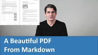 A Beautiful PDF Made From Markdown