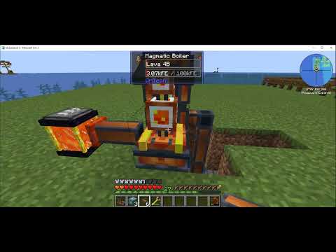 Oceanblocks 2 Oritech Steam Engine Setup