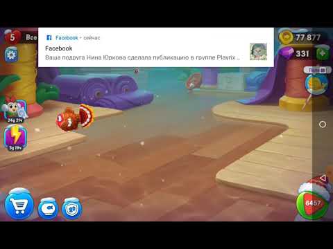 Fishdom. Hard level 6457. 2 попытки без монтажа.