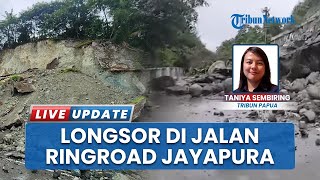 Jalan Ringroad Jayapura Ditutup Total Usai Longsor, Satu Korban Luka, Petugas Sterilisasi Lokasi