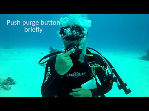 How to clear your regulator by using the purge method