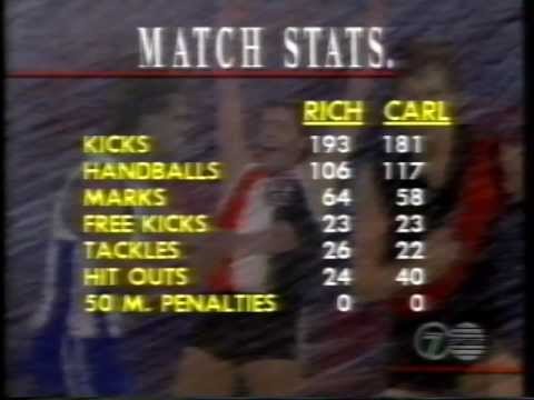 Round 10, 1990, Richmond v Carlton second half highlights