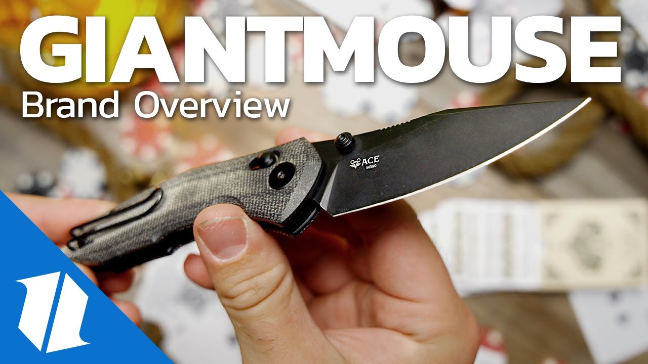 GiantMouse Vox/Anso ACE Nazca Black Micarta - Blade HQ