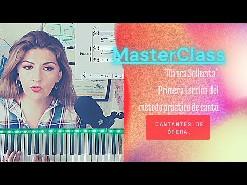 MASTER CLASS. "MANCA SOLLECITA" Primera lección del Método de Canto Más Representativo | Vaccai🎙️👌✨