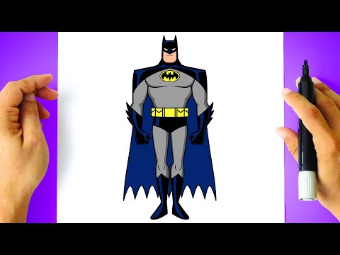 Como DESENHAR o BATMAN [Corpo Inteiro] - Cómo DIBUJAR a BATMAN [Cuerpo Entero] - Drawing Tutorial