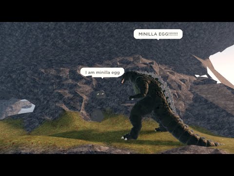 Minilla and Godzilla jr. look for the minilla egg and the ufo in kaiju universe