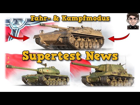 Supertest News - Kampfpanzer 3 Prj. 07 HK - Type 5 HO-TO - BZ-58-2 - World of Tanks