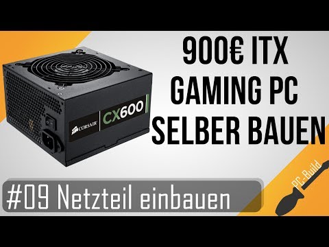 ITX Gaming PC bauen #09 - Netzteil einbauen [Gaming-PC Build] [German]