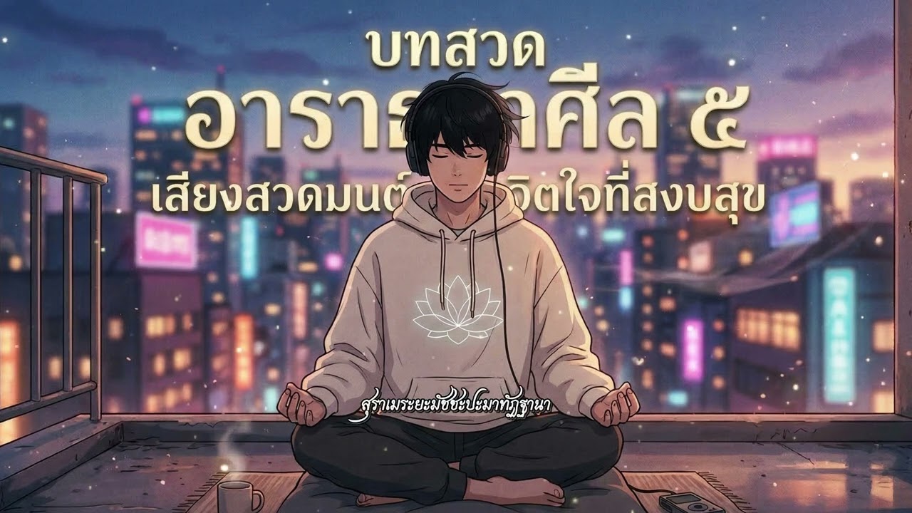 บทอาราธนาศีล ๕  (สไตล์ Chill Hip-Hop & R&B) | ฟังเพลิน ฮีลใจ | Dharma Music Channel
