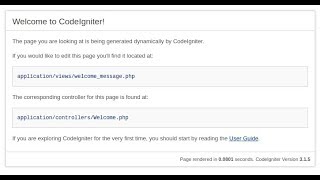 Download the video "Codeigniter basic tutorial and how to remove index php from codeigniter url"
