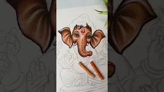 Lord Ganesha Drawing 💕#shorts #art #drawing #ganesha #ganpati #ganeshchaturthi
