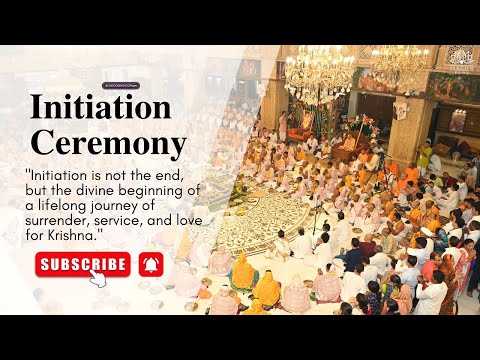 𝐈𝐧𝐢𝐭𝐢𝐚𝐭𝐢𝐨𝐧 𝐂𝐞𝐫𝐞𝐦𝐨𝐧𝐲 || by HH 𝐁𝐡𝐚𝐤𝐭𝐢 𝐀𝐬𝐡𝐫𝐚𝐲 𝐕𝐚𝐢𝐬𝐡𝐧𝐚𝐯𝐚 𝐒𝐰𝐚𝐦𝐢 𝐌𝐚𝐡𝐚𝐫𝐚𝐣 || 25 5 2025 || @ISKCONNVCCPune