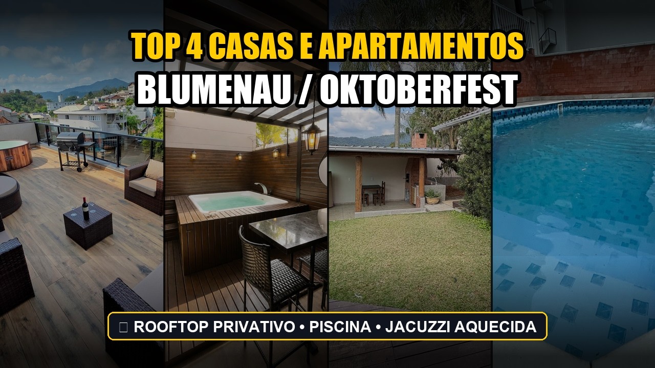 Top 4 Casas e Apartamentos Incríveis em Blumenau, Santa Catarina: Onde Ficar na Oktoberfest e Vale Europeu