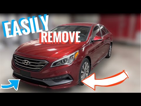 How To EASILY Remove 2015-19 Hyundai Sonata Front Bumper in 5 Minutes! Step by Step Guide PLUS TIPS!