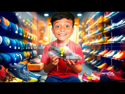 COMPRANDO NUEVOS ZAPATOS DE FUTBOL DESPUES DE METER 3 GOLES ⚽