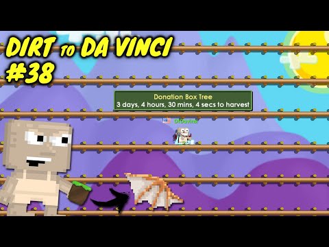 4761 DONATION BOX TREES!! | Dirt to Da Vinci Wings #38 | Growtopia