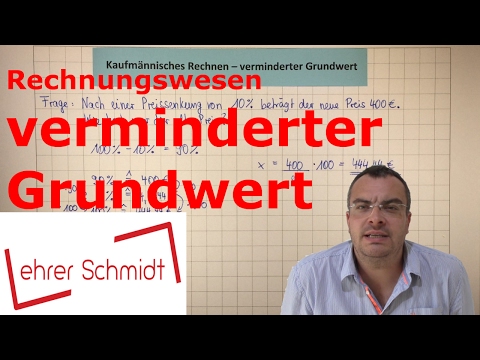 reduced basic value | Accounting | Lehrerschmidt