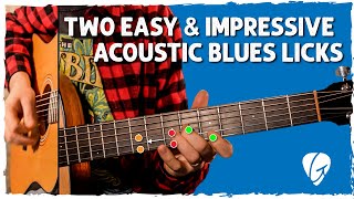 Two Easy &amp; Impressive Acoustic Blues Licks