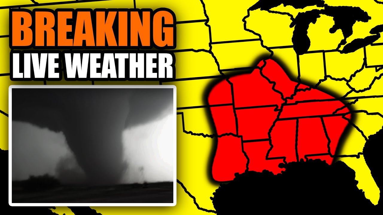 🔴LIVE - Severe Weather Coverage With Storm Chasers On The Ground, Live Weather Channel...