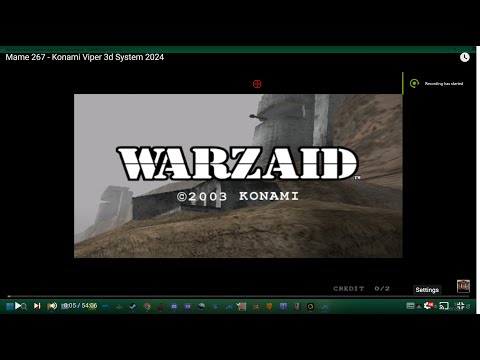 Mame 267 - FULL PC ARCADE GAMEPLAY WORLD COMBAT /WARZAID 4K Konami Viper 3d System 2024 #ukarcades