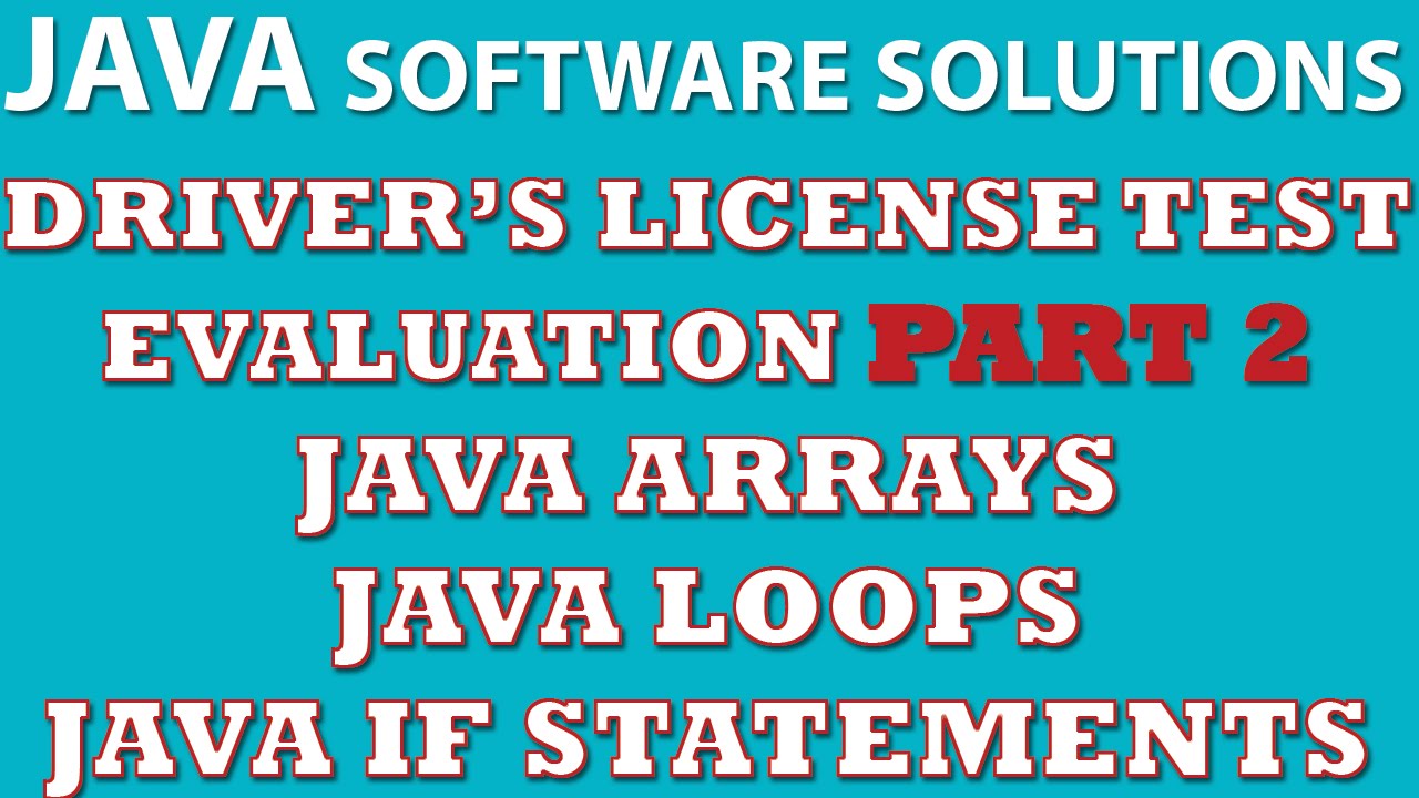 Java Programming Challenge Part 2: Driver's License Test Evaluation (Java arrays, loops)