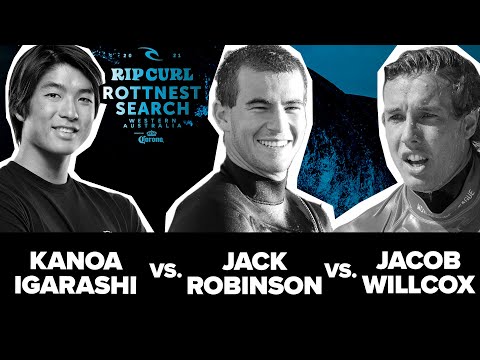 Kanoa Igarashi / Jack Robinson / Jacob Willcox HEAT REPLAY Rip Curl Rottnest Search Seeding Round