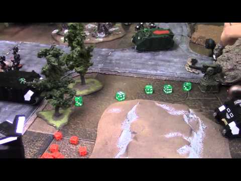 Battle Report Imperial guard with Raven Guard allies VS Iron Hands with Dark Angels allies