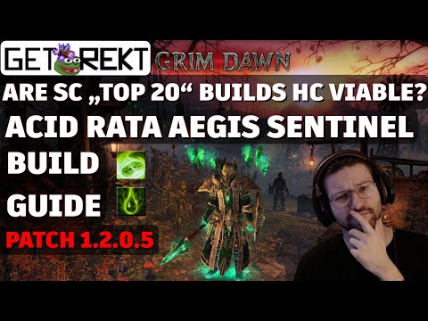 Grim Dawn Build Highlight - Acid Retaliation Aegis Sentinel - SC "TOP 20"