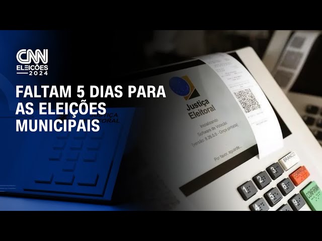 Faltam 5 dias para eleições municipais | LIVE CNN