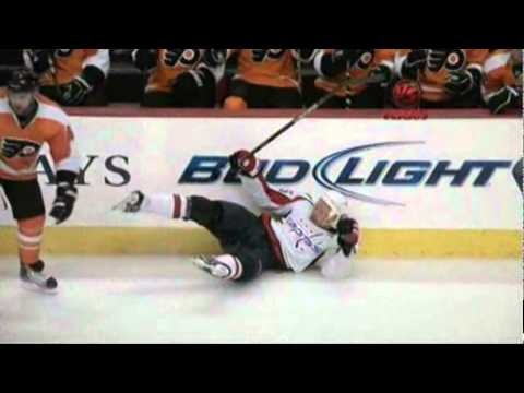 Andrej Meszaros nails Jason Chimera