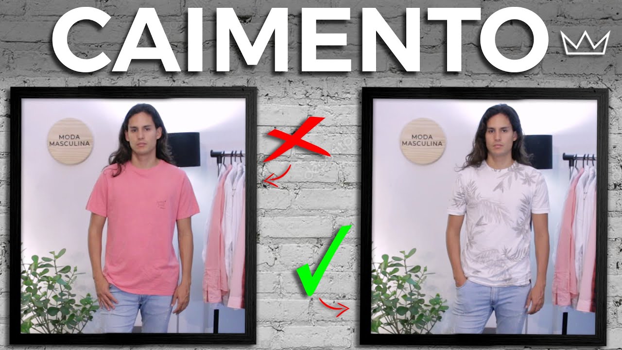 CAIMENTO DA ROUPA: um guia visual para você não errar | MODA MASCULINA