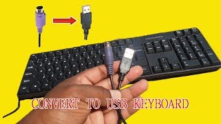 PS2 Keyboard to usb wiring | Convert to usb keyboard | keyboard repair