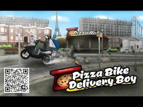 Pizza Bike Delivery Boy Video