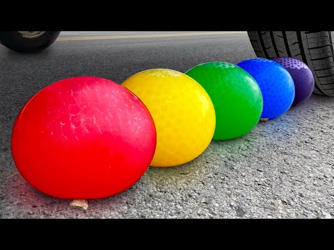 Top 25 Crushing things with Car Compilation! Experiment Car vs Water balloons!