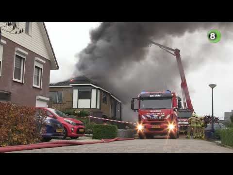 Uitslaande brand op zolder van woning in Silvolde