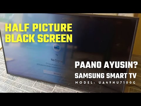 Samsung Smart TV 49" Half Of Screen Darker | How To Fix